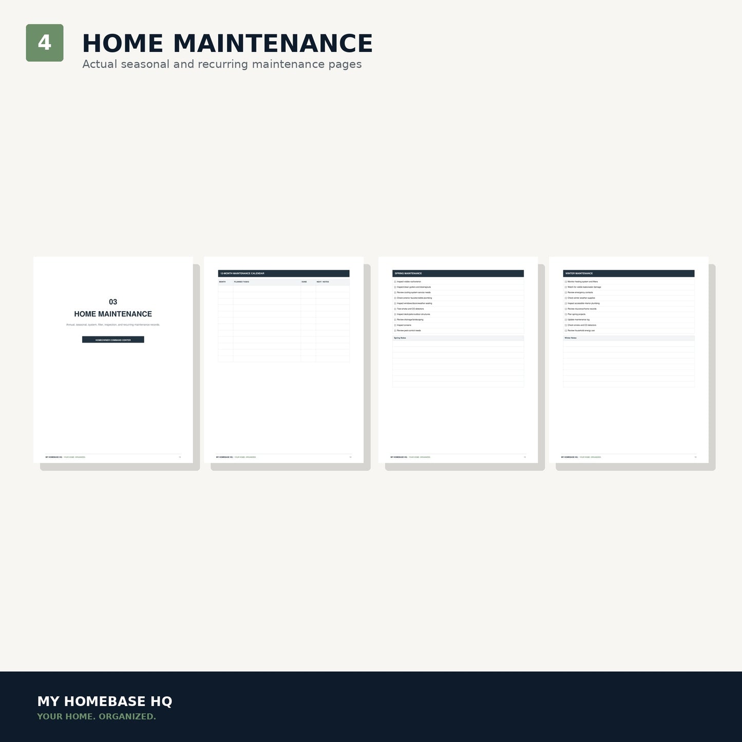 Homeowner Command Center | Complete Home Management Binder