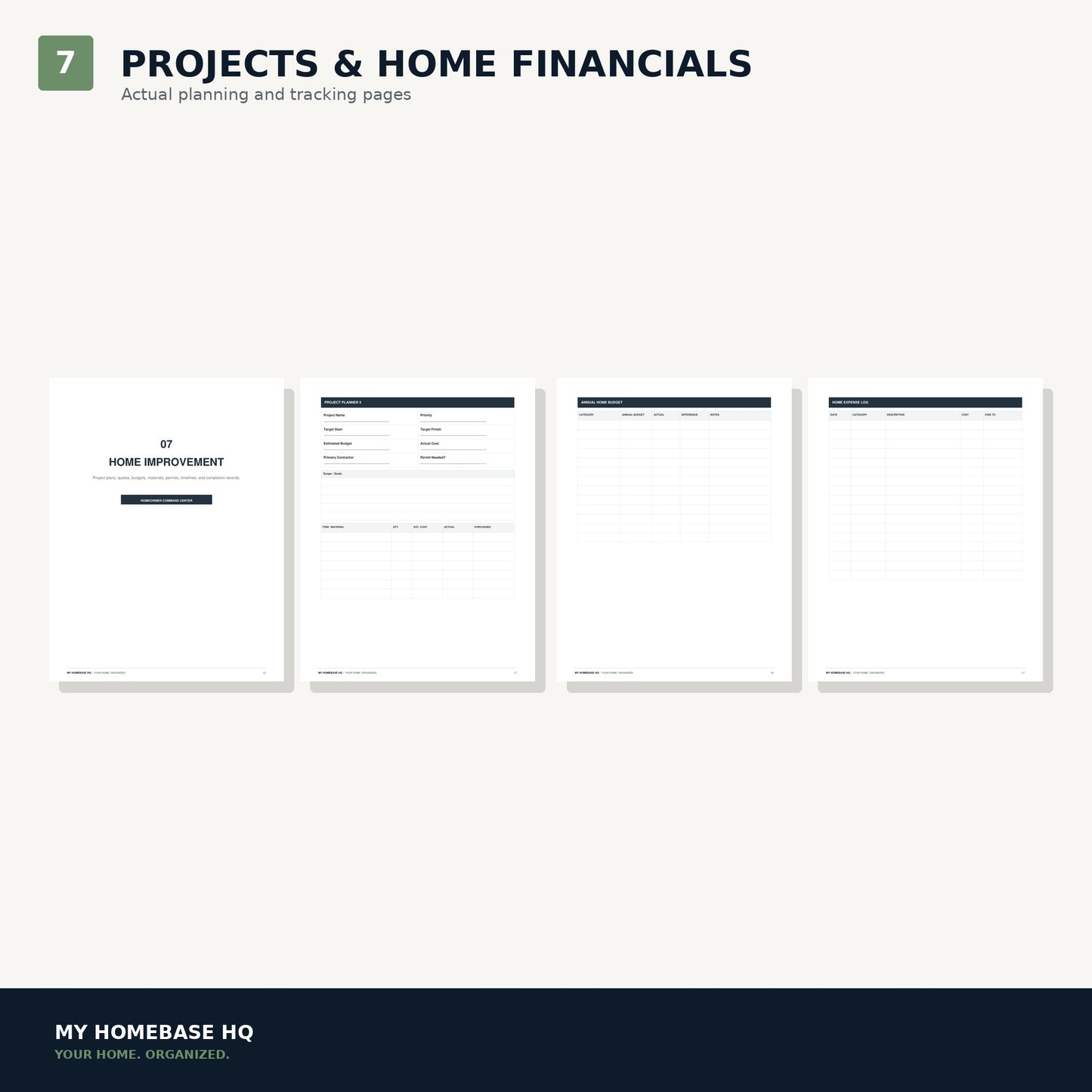 Homeowner Command Center | Complete Home Management Binder