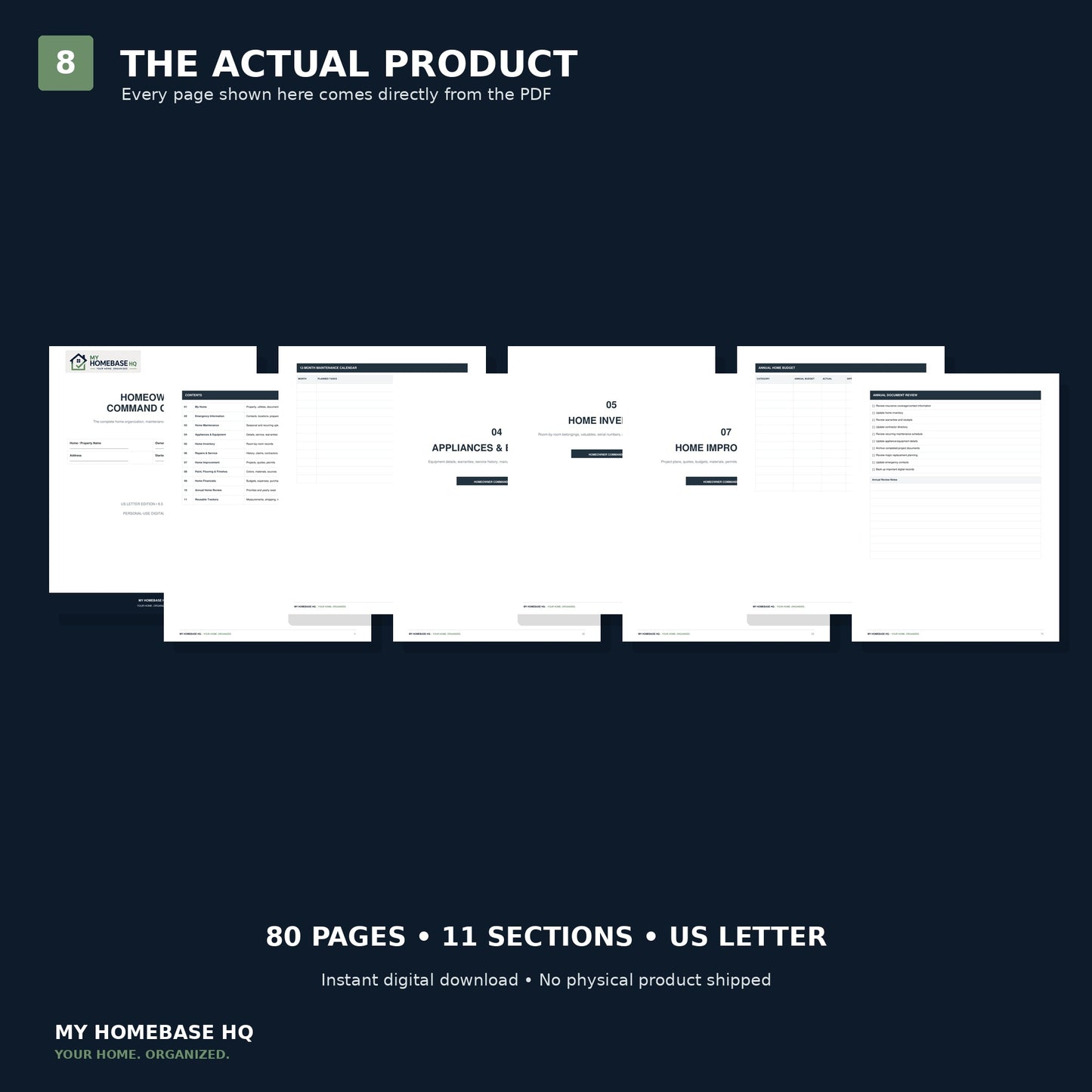 Homeowner Command Center | Complete Home Management Binder