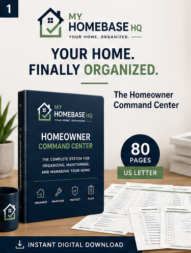 Homeowner Command Center | Complete Home Management Binder