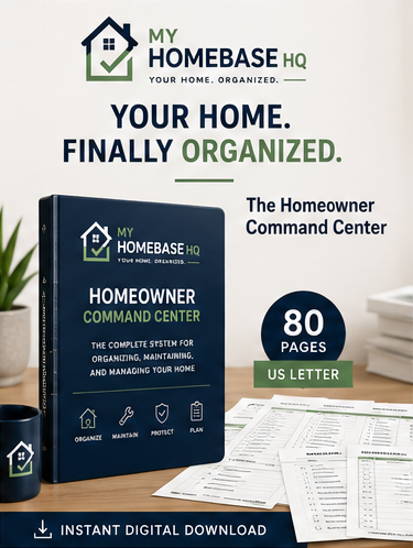 Homeowner Command Center | Complete Home Management Binder