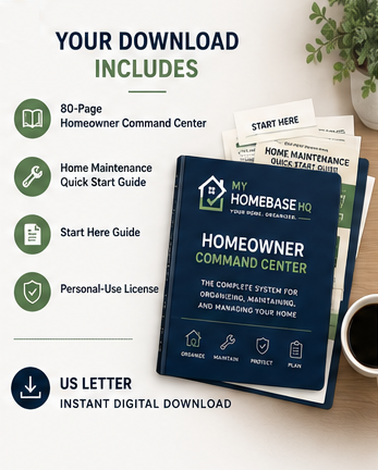 Homeowner Command Center | Complete Home Management Binder